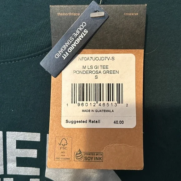 The North Face - Men’s long sleeve shirt. Size Small. New With Tags - Picture 2 of 6